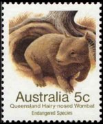 Australia 1981 - serie Animali a rischio di estinzione: 5 c