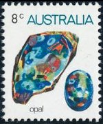 Australia 1973 - serie Vita marina, minerali e piante: 8 c