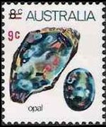 Australia 1973 - serie Vita marina, minerali e piante: 9 c su 8 c