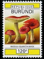 Burundi 1992 - set Mushrooms: 120 fr