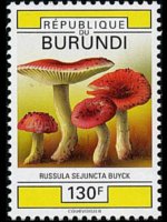 Burundi 1992 - set Mushrooms: 130 fr