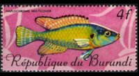 Burundi 1967 - set Tropical fish: 4 fr