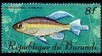 Burundi 1967 - set Tropical fish: 8 fr