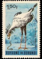 Burundi 1965 - serie Uccelli: 1,50 fr