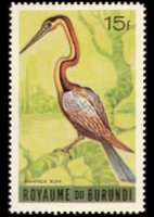 Burundi 1965 - set Birds: 15 fr