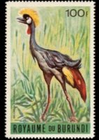Burundi 1965 - serie Uccelli: 100 fr