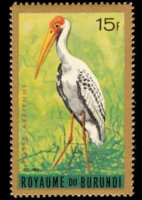 Burundi 1965 - set Birds: 15 fr