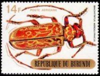 Burundi 1970 - serie Coleotteri: 14 fr