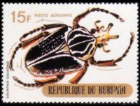 Burundi 1970 - serie Coleotteri: 15 fr