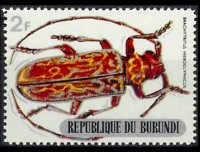 Burundi 1970 - serie Coleotteri: 2 fr