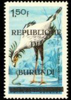 Burundi 1967 - set Birds - Republic: 1,50 fr
