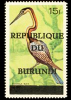 Burundi 1967 - set Birds - Republic: 15 fr