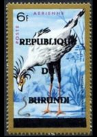 Burundi 1967 - set Birds - Republic: 6 fr
