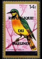 Burundi 1967 - set Birds - Republic: 14 fr