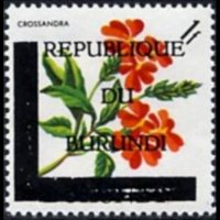 Burundi 1967 - set Flowers - Republic: 1 fr