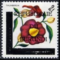 Burundi 1967 - set Flowers - Republic: 2 fr