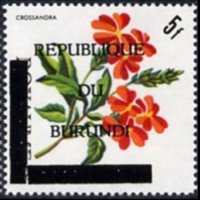 Burundi 1967 - set Flowers - Republic: 5 fr