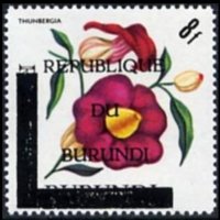 Burundi 1967 - set Flowers - Republic: 8 fr