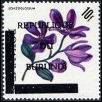 Burundi 1967 - set Flowers - Republic: 10 fr