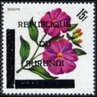 Burundi 1967 - set Flowers - Republic: 15 fr