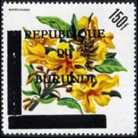 Burundi 1967 - set Flowers - Republic: 150 fr