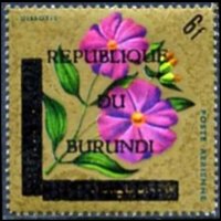 Burundi 1967 - set Flowers - Republic: 6 fr