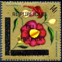 Burundi 1967 - set Flowers - Republic: 14 fr