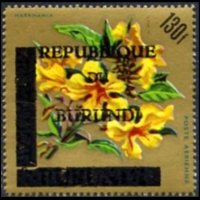Burundi 1967 - set Flowers - Republic: 130 fr