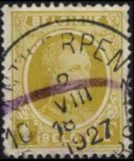 Belgium 1922 - set King Albert I: 1 fr