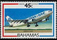 Bahamas 1987 - set Airplanes: 45 c