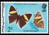 Belize 1974 - serie Farfalle: 2 c