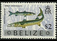Belize 1973 - serie Animali e pesci: 2 $