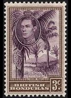 Belize 1938 - serie Re Giorgio VI e soggetti vari: 3 c