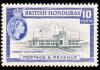 Belize 1953 - serie Regina Elisabetta II e soggetti vari: 10 c
