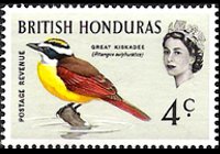 Belize 1962 - set Birds: 4 c