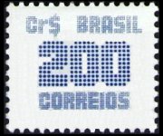 Brazil 1985 - set Numeral: 200 cr