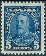 Canada 1935 - serie Re Giorgio V e soggetti vari: 5 c