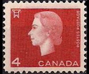 Canada 1962 - set Queen Elisabeth II: 4 c