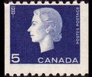 Canada 1962 - serie Regina Elisabetta II: 5 c
