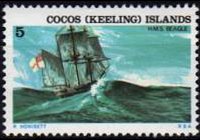 Cocos Islands 1976 - set Ships: 5 c