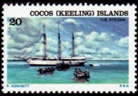 Isole Cocos 1976 - serie Navi: 20 c