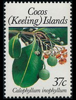 Cocos Islands 1988 - set Plants: 37 c
