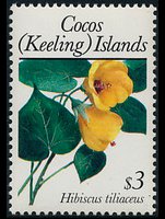 Cocos Islands 1988 - set Plants: 3 $