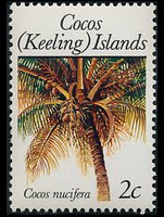 Isole Cocos 1988 - serie Piante: 2 c