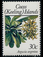 Cocos Islands 1988 - set Plants: 30 c