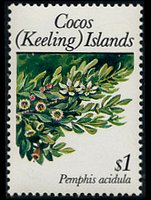 Cocos Islands 1988 - set Plants: 1 $