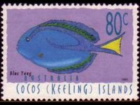 Cocos Islands 1995 - set Fishes: 80 c