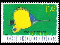 Isole Cocos 1995 - serie Pesci: 1,05 $
