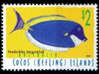 Cocos Islands 1995 - set Fishes: 2 $