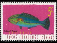 Cocos Islands 1995 - set Fishes: 5 c